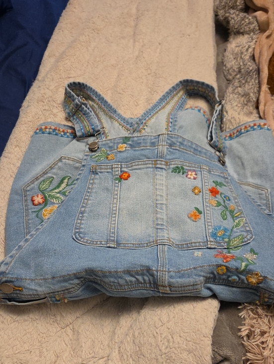 Free People Denim - Free People Driftwood denim overall shorts size XL BNWT